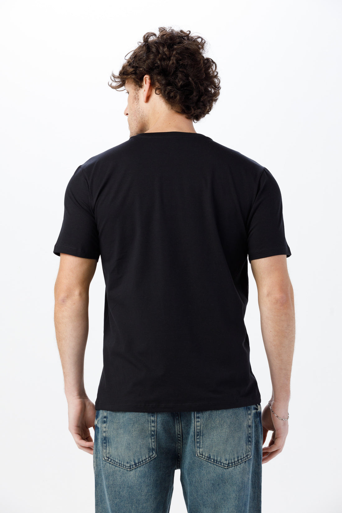 Camiseta Premium Unissex -  Algodão com Elastano - Preta
