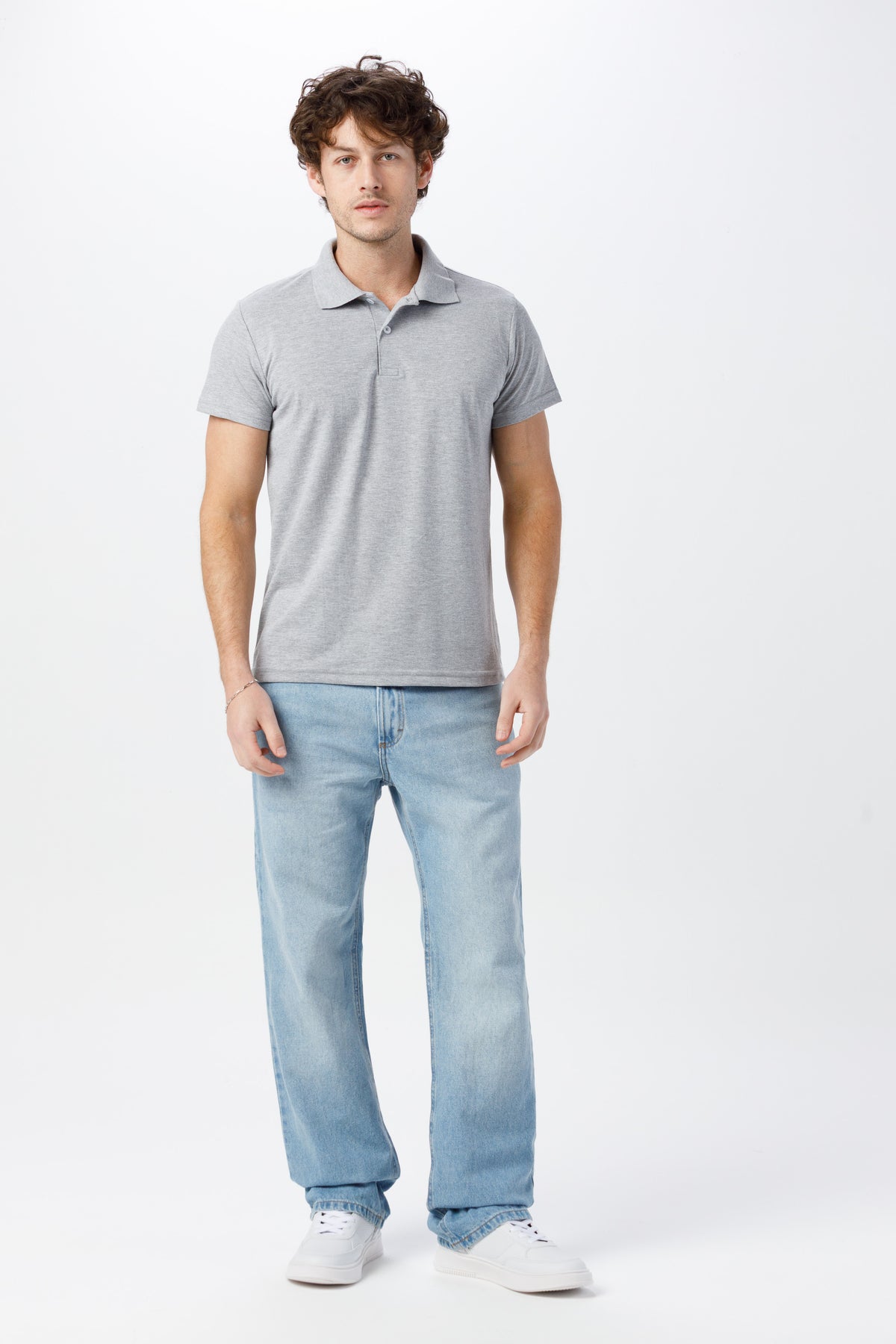 Camisa Gola Polo Unissex Piquet - Mescla