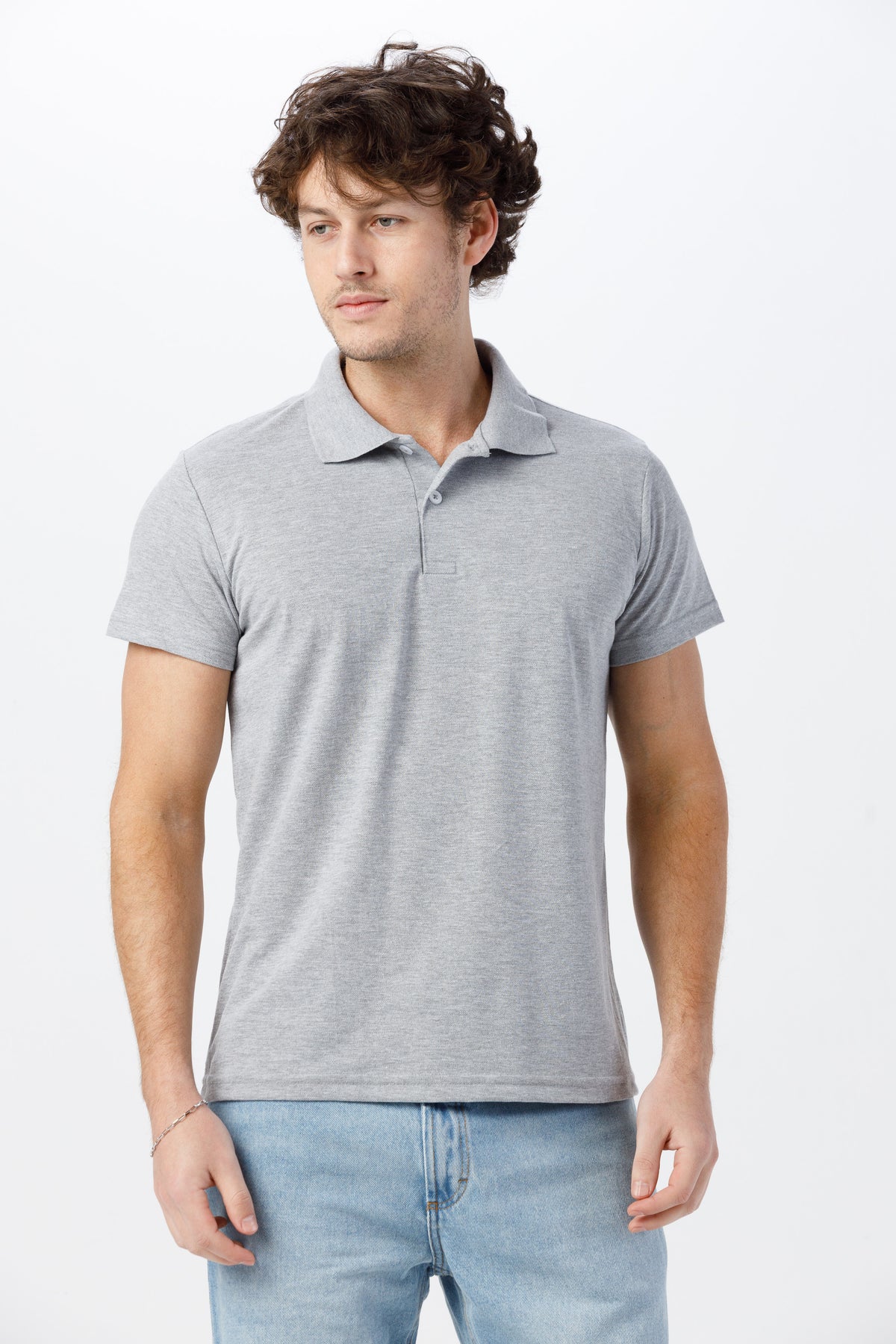 Camisa Gola Polo Unissex Piquet - Mescla