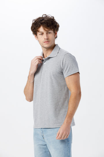 Camisa Gola Polo Unissex Piquet - Mescla