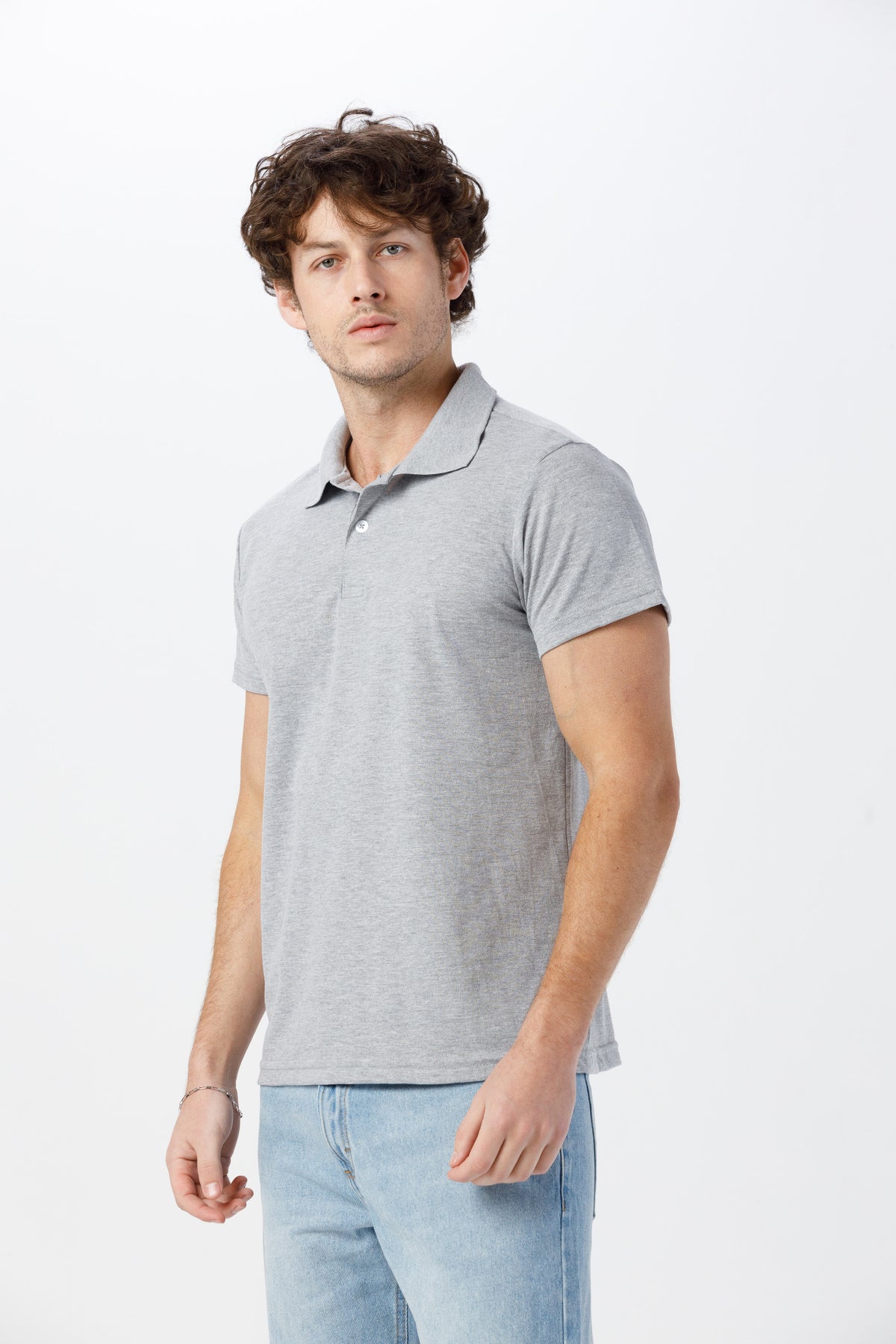 Camisa Gola Polo Unissex Piquet - Mescla