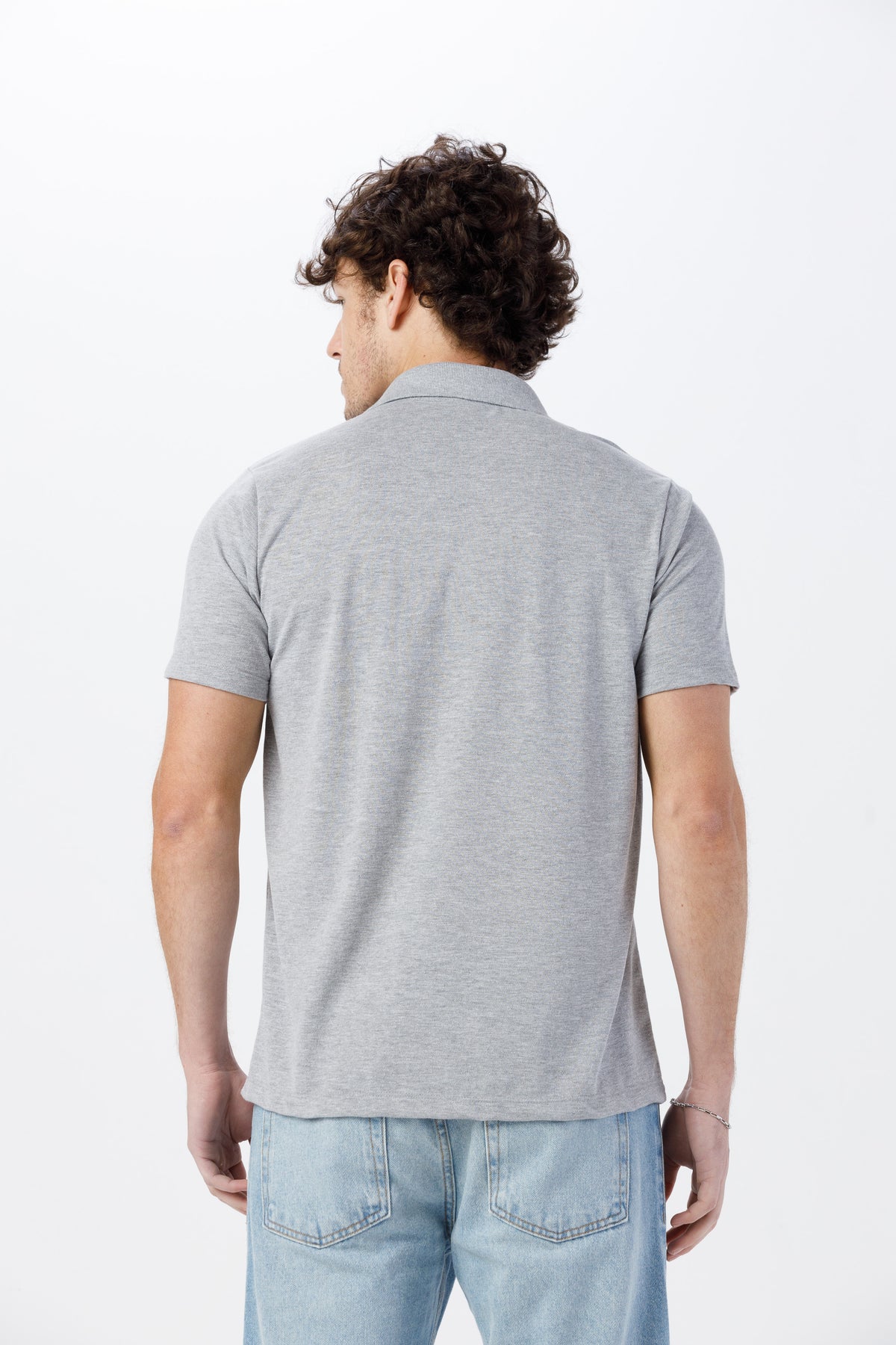 Camisa Gola Polo Unissex Piquet - Mescla