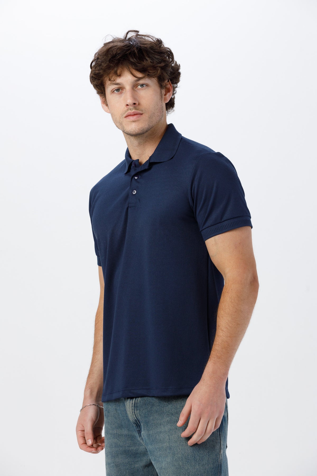 Camisa Gola Polo Unissex Piquet - Marinho