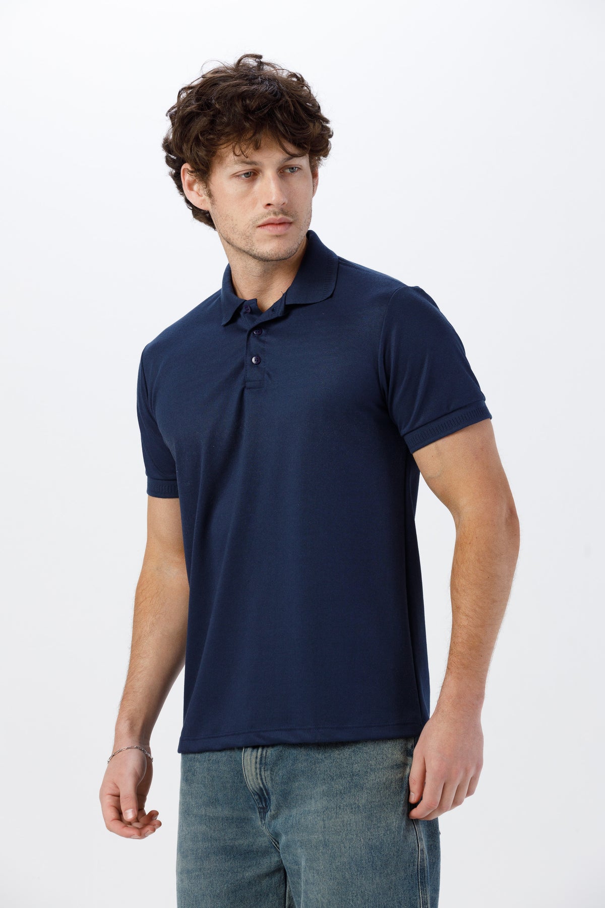 Camisa Gola Polo Unissex Piquet - Marinho