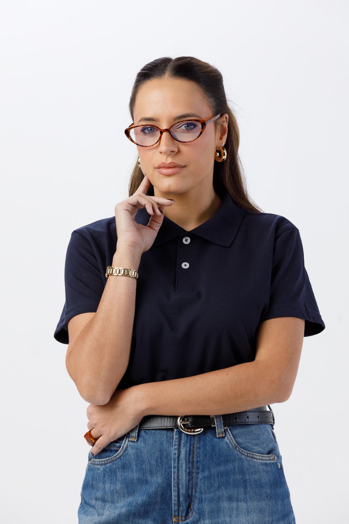 Camisa Gola Polo Unissex Piquet - Marinho
