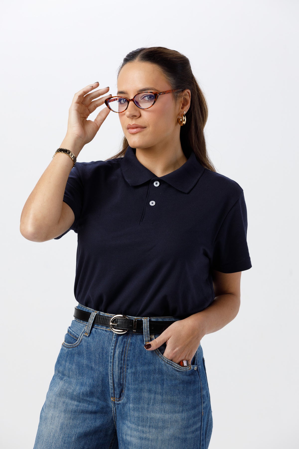 Camisa Gola Polo Unissex Piquet - Marinho